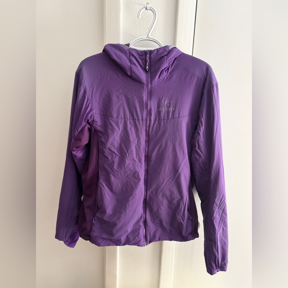 Arc'teryx Vibrant Purple Jacket with Hood Atom LT